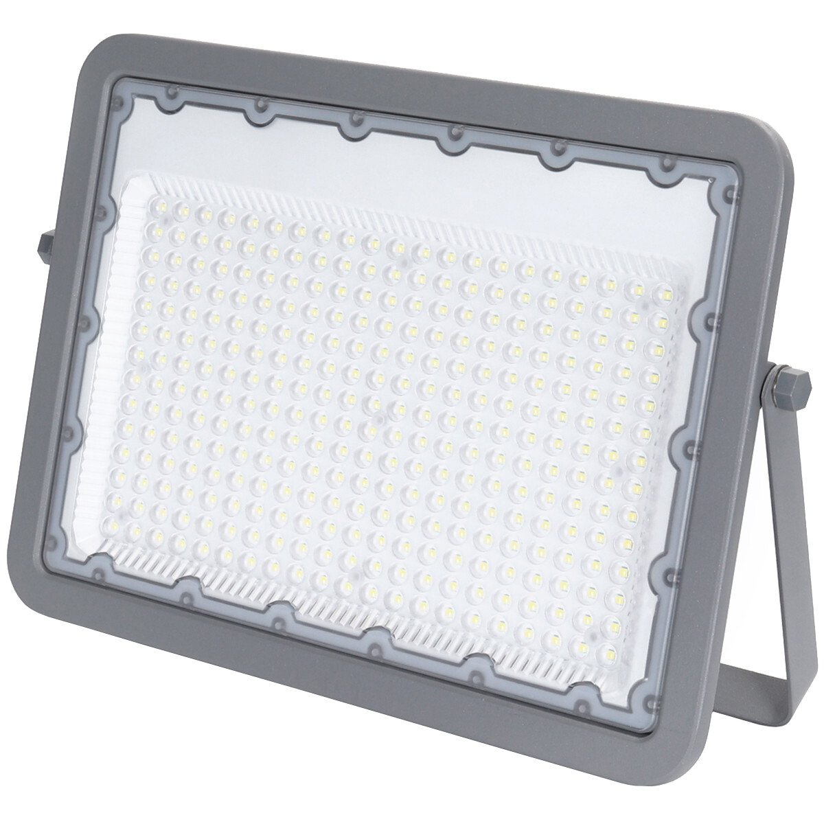 Projecteur LED - Aigi Zuino - 200 Watt - Blanc Froid 6500K - Étanche IP65 - Inclinable - Mat Gris - Aluminium