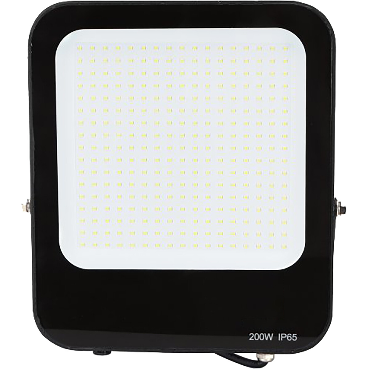 Projecteur LED - Aigi Rekan - 200 Watt - Blanc Froid 6500K - Étanche IP65 - Rectangle - Mat Noir - Aluminium