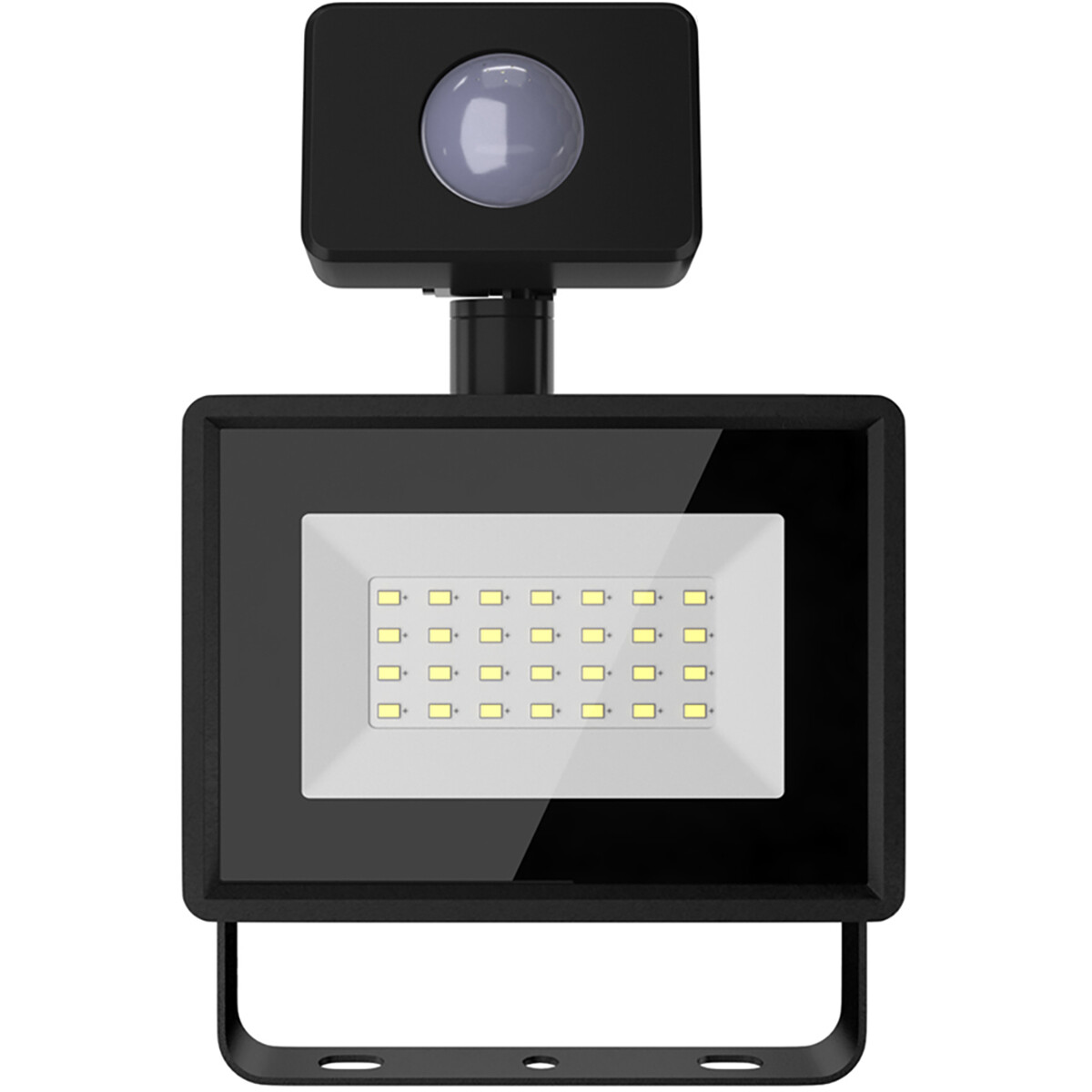 Projecteur LED avec Détecteur - Velvalux Glowlit - 20 Watts - Blanc Froid 6500K - Étanche IP65 - Sans Scintillement