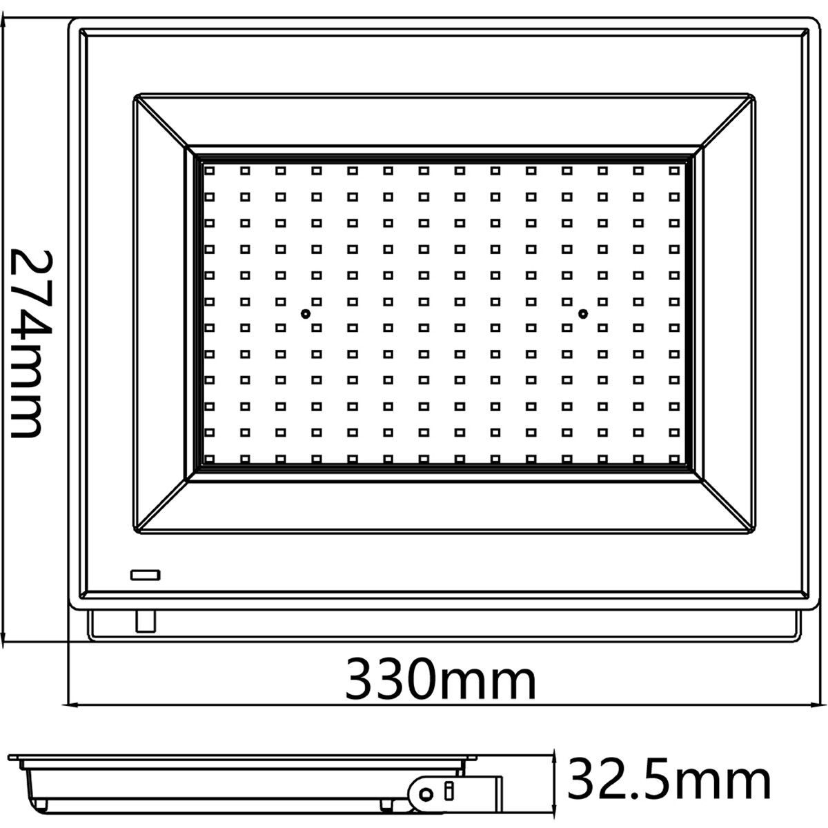 Projecteur LED - Velvalux Glowlit - 150 Watts - Blanc Naturel 4000K - Étanche IP65 - Sans Scintillement