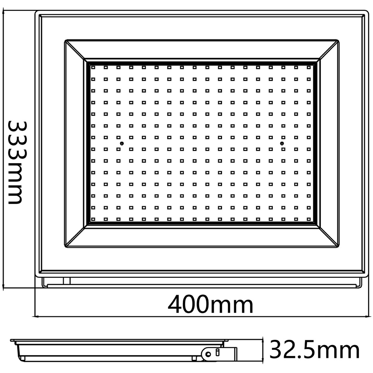 Projecteur LED - Velvalux Glowlit - 200 Watts - Blanc Froid 6500K - Étanche IP65 - Sans Scintillement