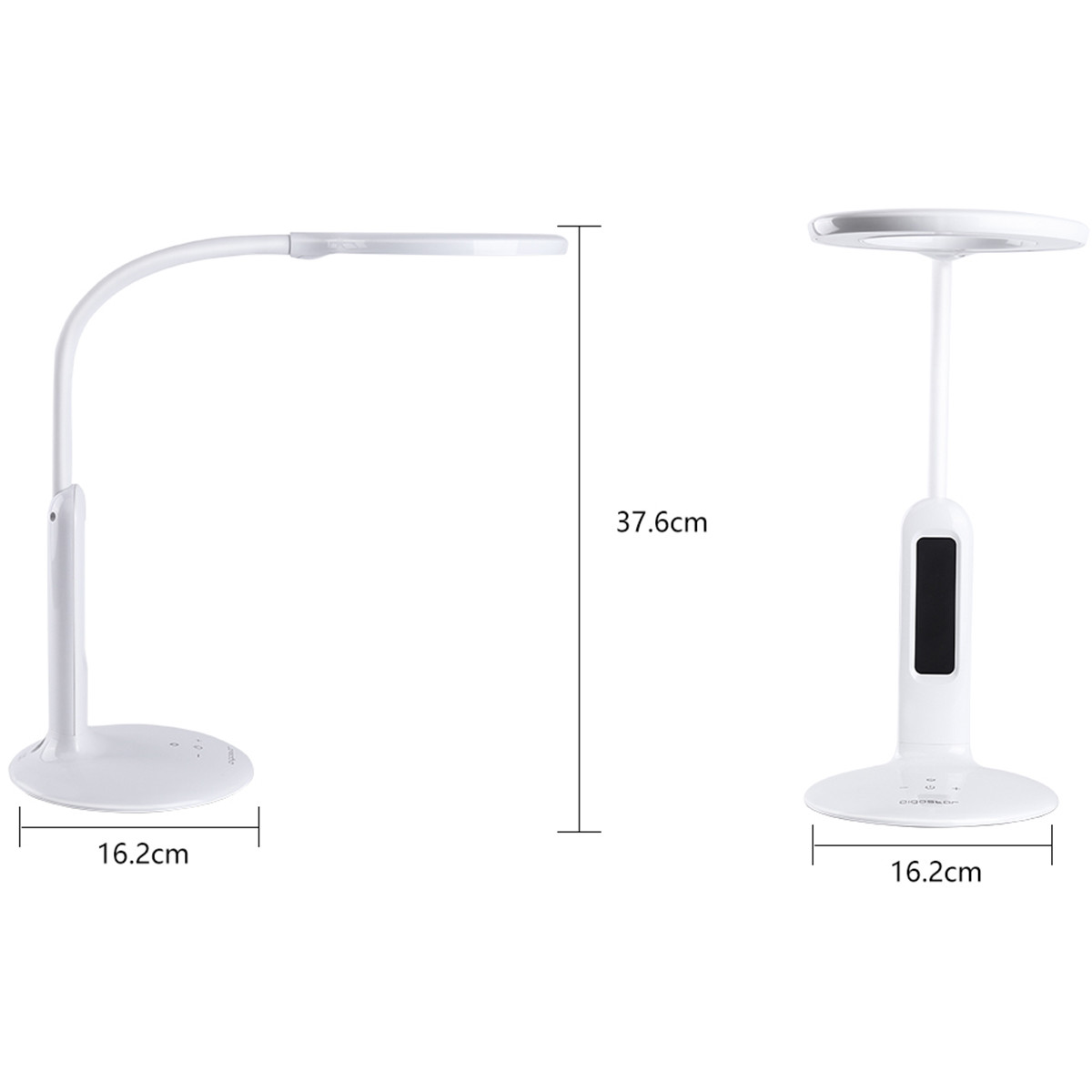 Lampe de bureau LED avec calendrier - Aigi Aviny - 7W - Couleur de lumière ajustable - Dimmable - Mat Blanc