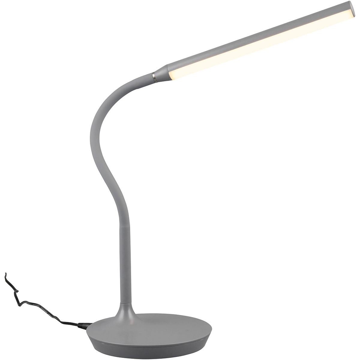 LED Lampe de Bureau - Éclairage de Table - Trion Root - 5W - Couleur Ajustable - Gris - Plastique