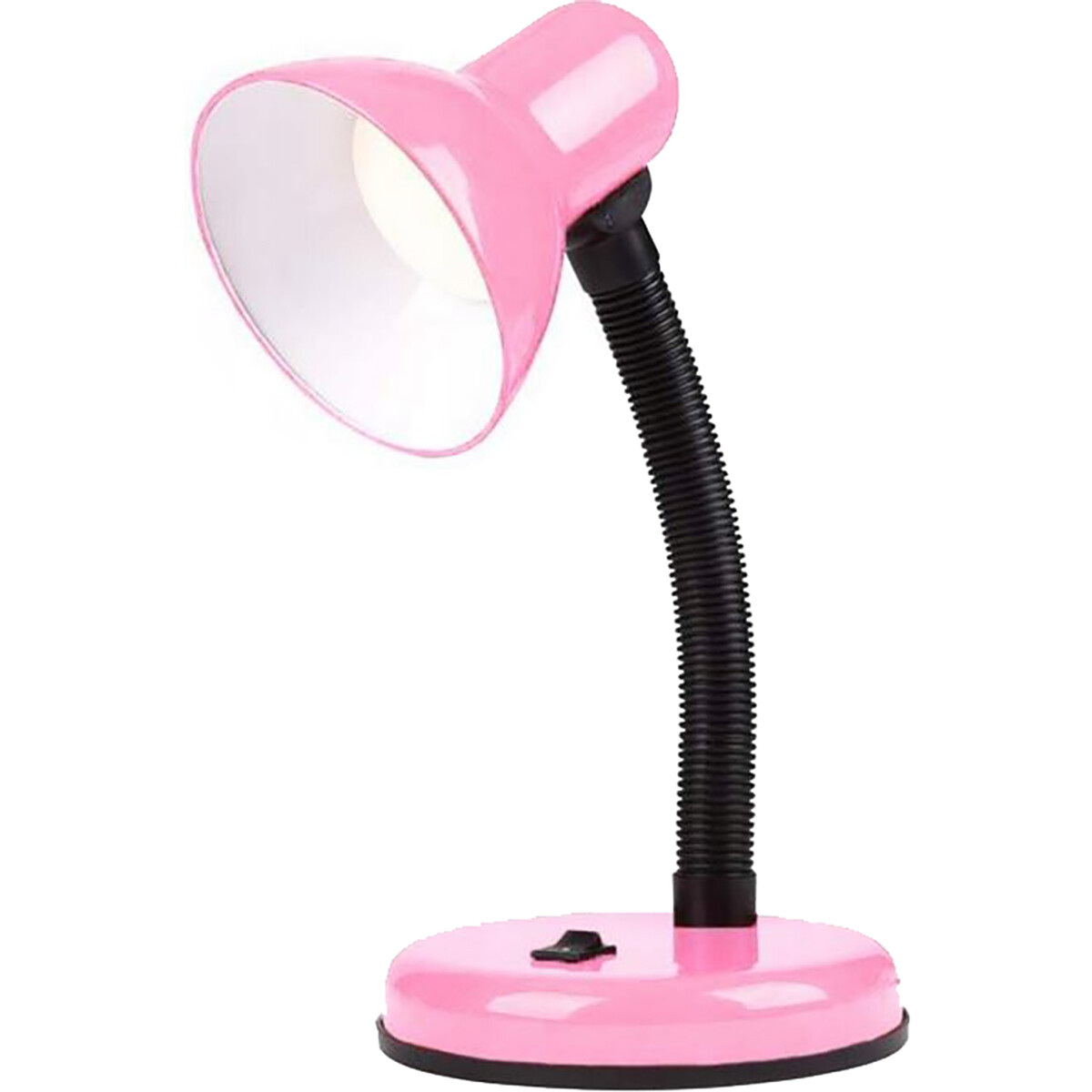 Lampe de bureau LED - Velvin Brin - Douille E27 - Interrupteur On/Off - Bras Flexible - Rose