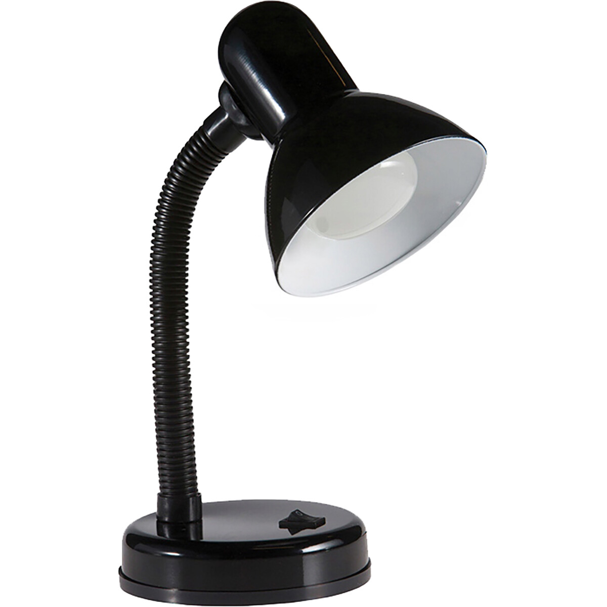 Lampe de bureau LED - Velvin Brin - Douille E27 - Interrupteur On/Off - Bras Flexible - Noir