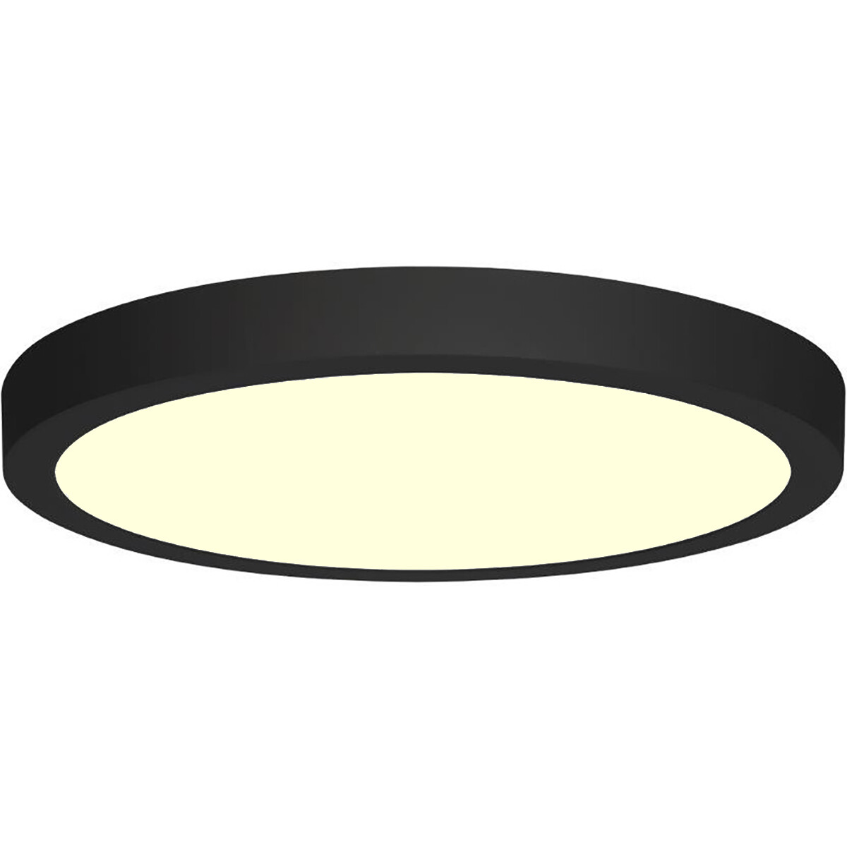 Downlight LED - 18W - Blanc Chaud 3000K - Mat Noir - en Saillie - Rond - Aluminium - Ø225mm