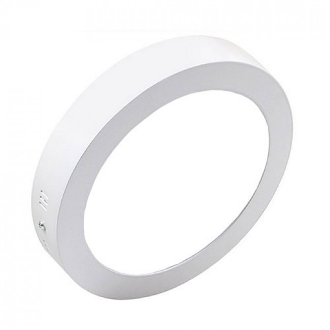 Pack Downlight LED 6 - en Saillie - 12W - Blanc Froid 6000K - Rond - Mat Blanc - Aluminium - Ø170mm