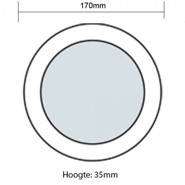 Pack Downlight LED 6 - en Saillie - 12W - Blanc Froid 6000K - Rond - Mat Blanc - Aluminium - Ø170mm