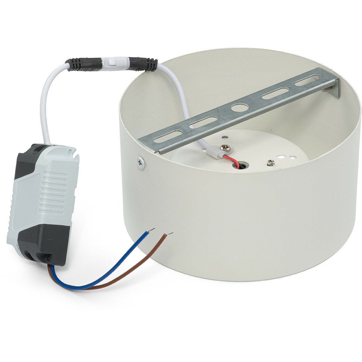 Pack Downlight LED 6 - En Saillie Rond Haut 10W - Blanc Neutre 4200K - Mat Blanc Aluminium - Ø140mm