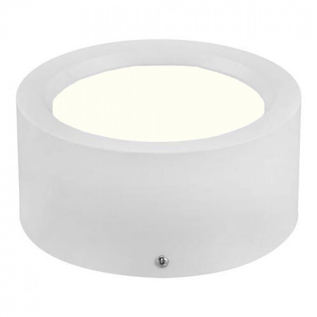 Pack Downlight LED 6 - En Saillie Rond Haut 10W - Blanc Neutre 4200K - Mat Blanc Aluminium - Ø140mm