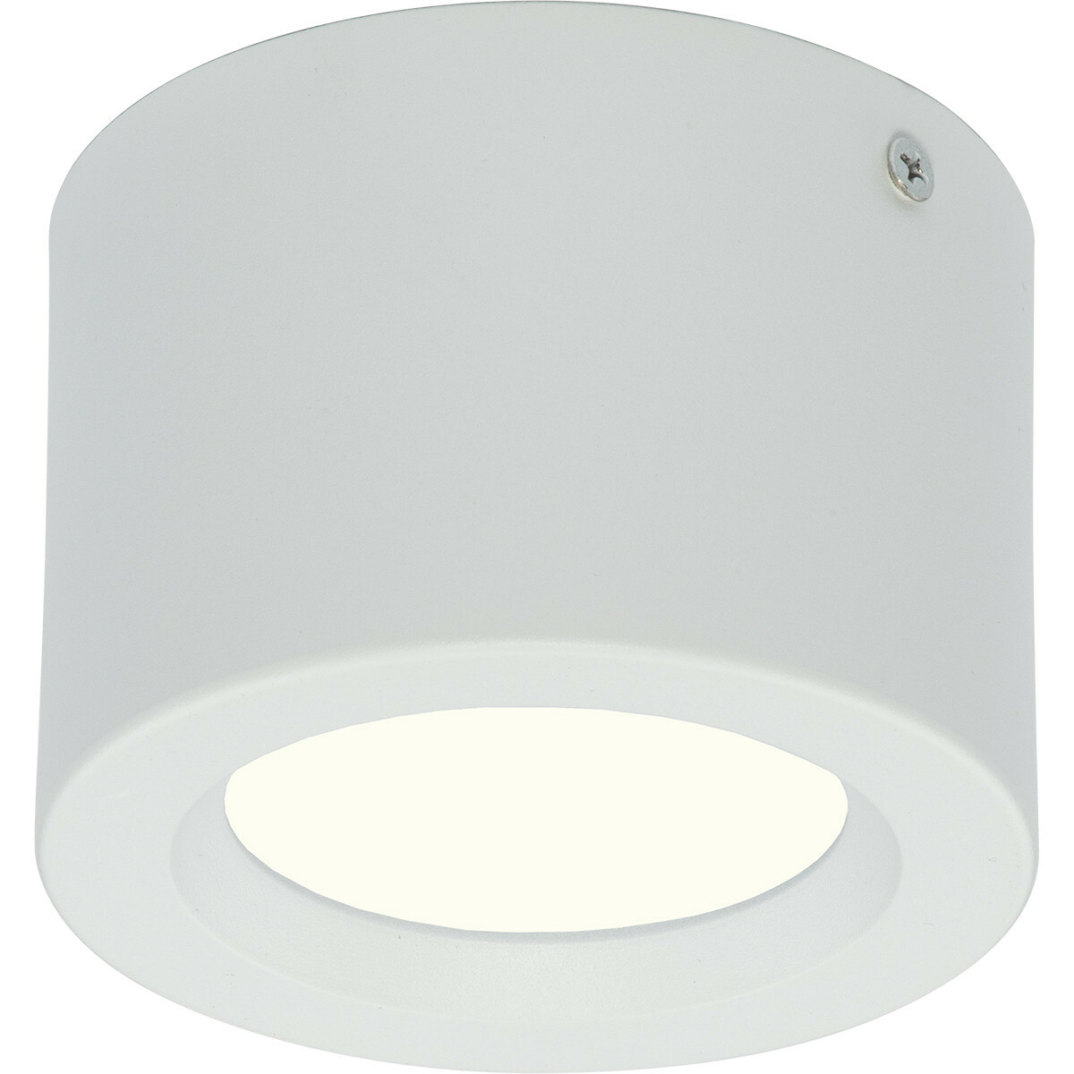 Pack Downlight LED 6 - En Saillie Rond Haut 5W - Blanc Neutre 4200K - Mat Blanc Aluminium - Ø105mm