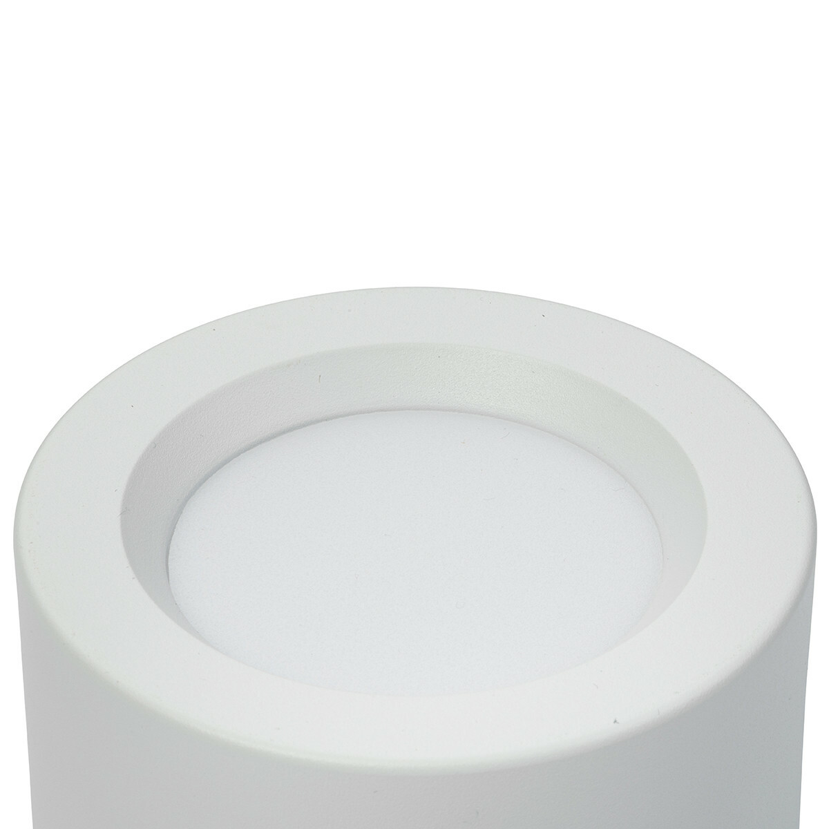 Pack Downlight LED 6 - En Saillie Rond Haut 5W - Blanc Neutre 4200K - Mat Blanc Aluminium - Ø105mm