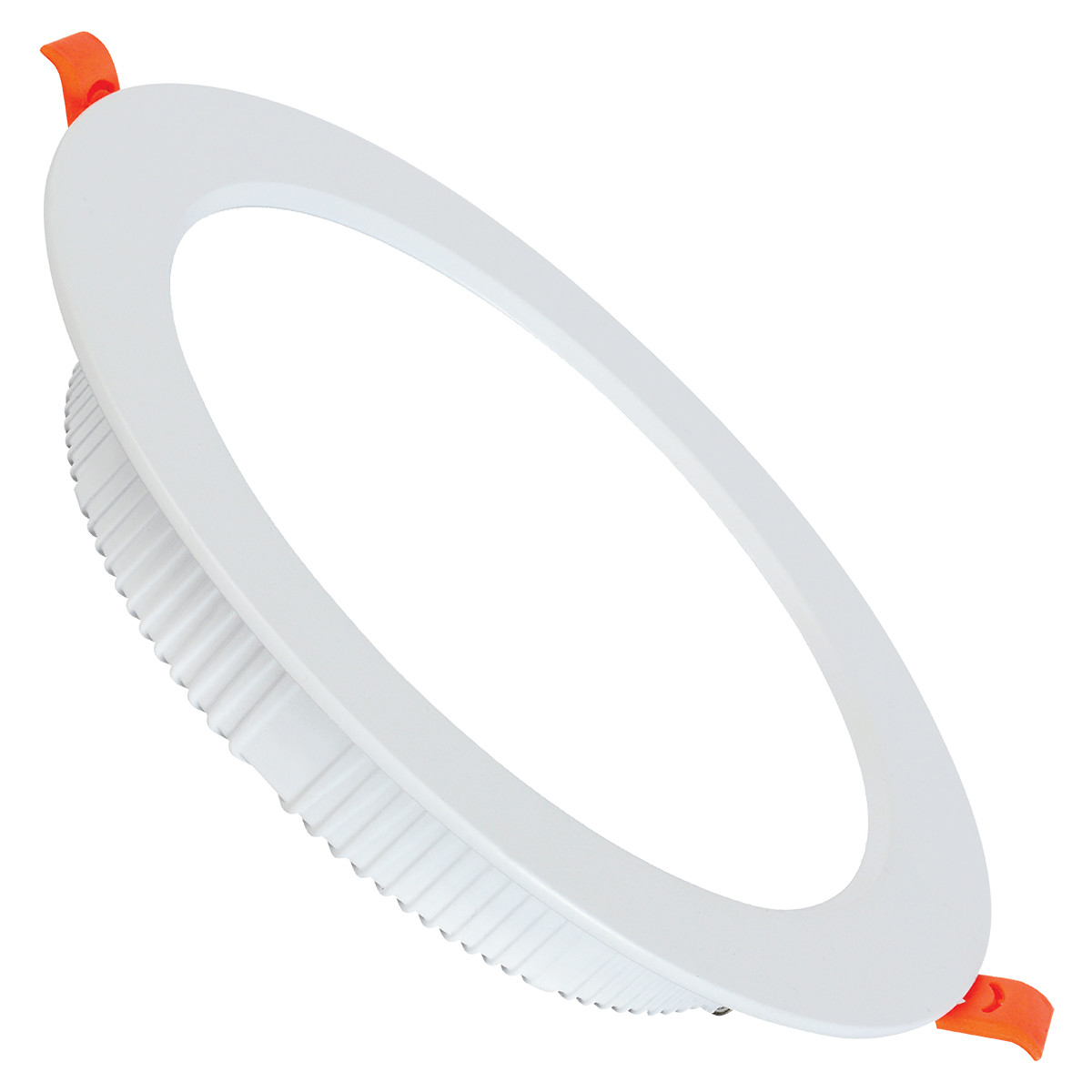 Downlight LED - Alexy - Rond Encastré 12W - Blanc Froid 6400K - Mat Blanc Aluminium - Ø120mm