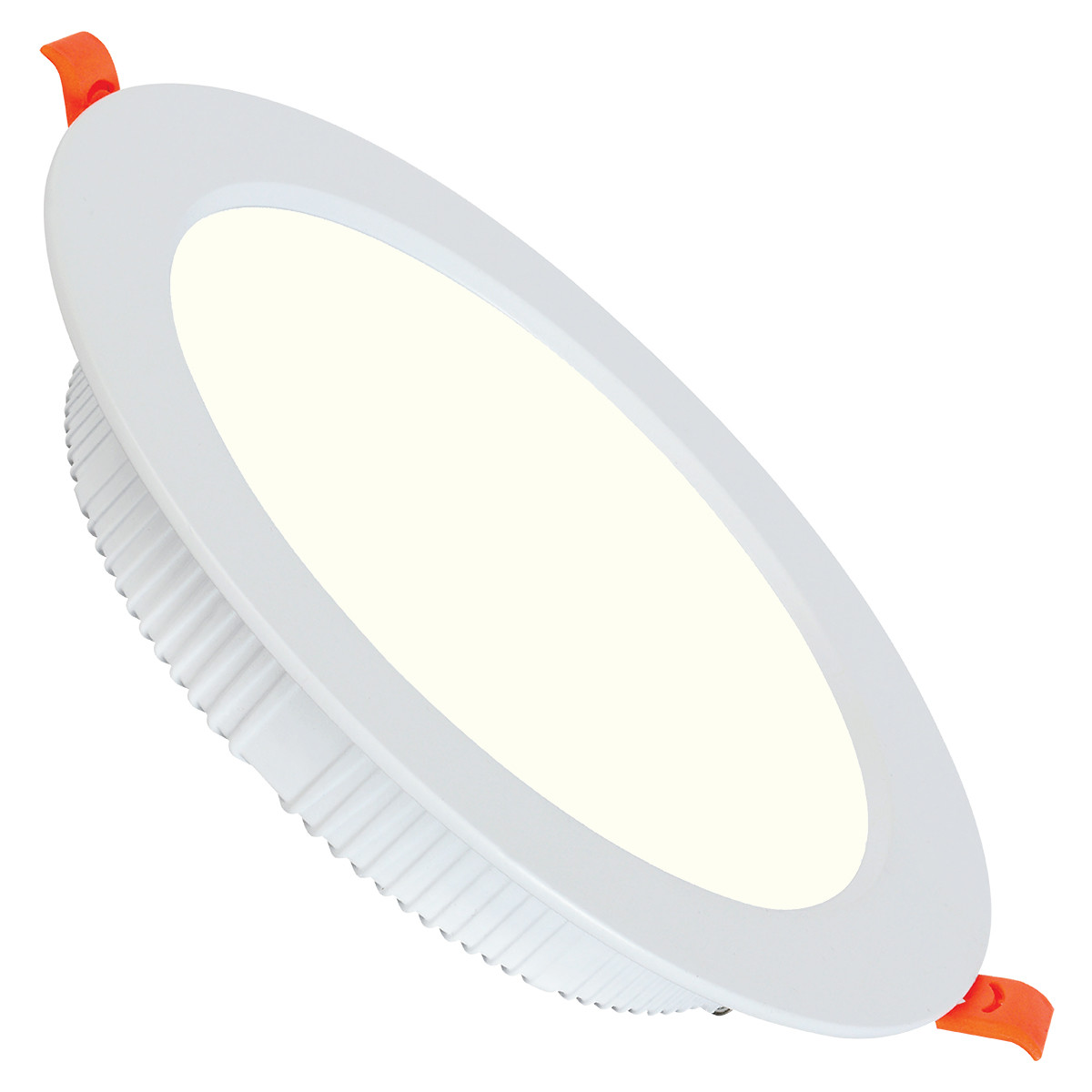 Downlight LED - Alexy - Rond Encastré 30W - Blanc Neutre 4200K - Mat Blanc Aluminium - Ø230mm