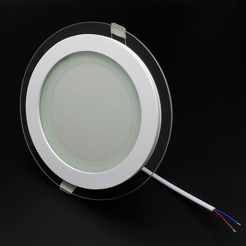 Downlight LED Slim - Rond Encastré 12W - Blanc Neutre 4200K - Mat Blanc Verre - Ø160mm