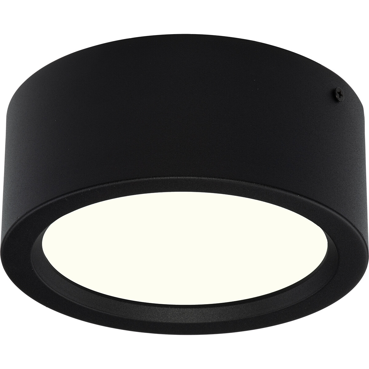 Downlight LED - En Saillie Rond Haut 15W - Blanc Neutre 4200K - Mat Noir Aluminium - Ø180mm