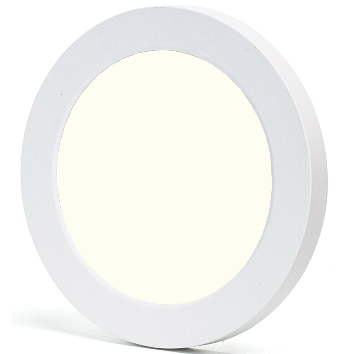 Downlight LED Pro - Aigi Foka - Encastré/Surface - Rond - 12W - Blanc Neutre 4000K - Mat Blanc - Plastique