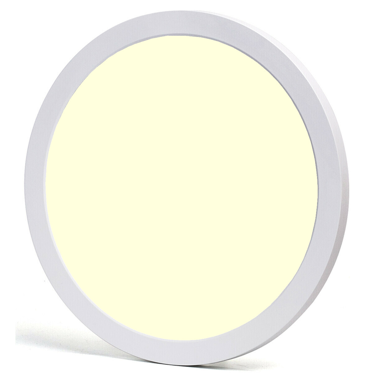 Downlight LED Pro - Aigi Foka - Encastré/Surface - Rond - 24W - Blanc Chaud 3000K - Mat Blanc - Plastique