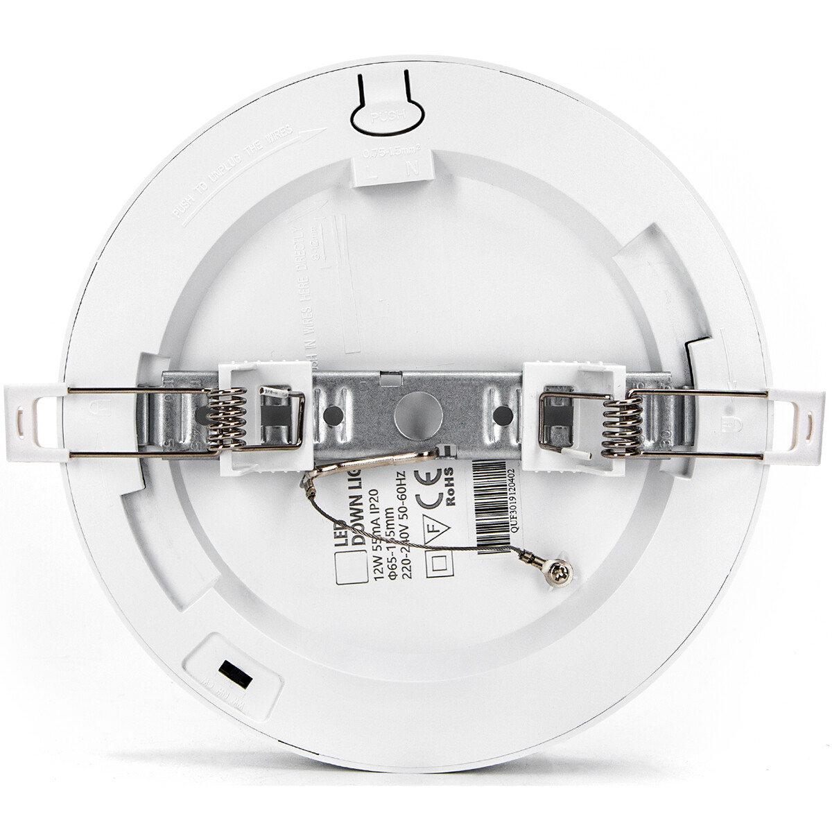 Downlight LED Pro - Aigi Foka - Encastré/Surface - Rond - 12W - Couleur de lumière ajustable CCT - Mat Blanc - Plastique