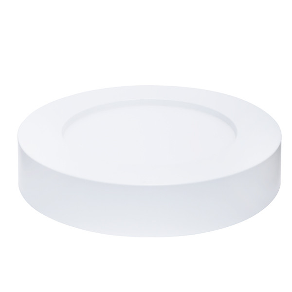 Downlight LED Pro - Aigi - En Saillie Rond 12W - Blanc Neutre 4000K - Mat Blanc - Ø177mm