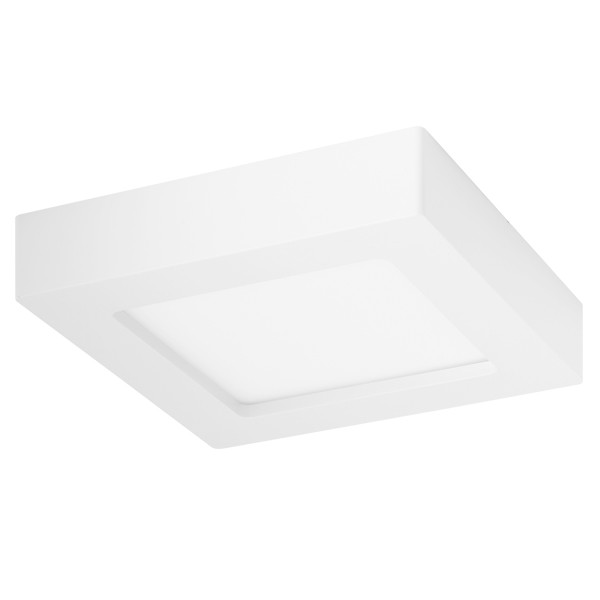 Downlight LED Pro - Aigi - En Saillie Carré 12W - Blanc Froid 6000K - Mat Blanc - 172mm