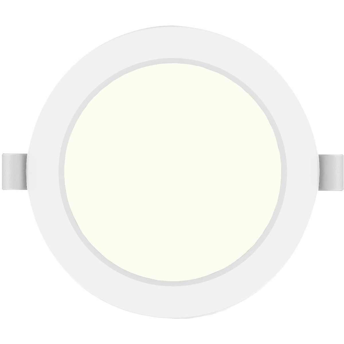 Downlight LED Pro - Aigi Trinko - Rond Encastré 15W - Blanc Neutre 4000K - Mat Blanc - Plastique - Ø175mm