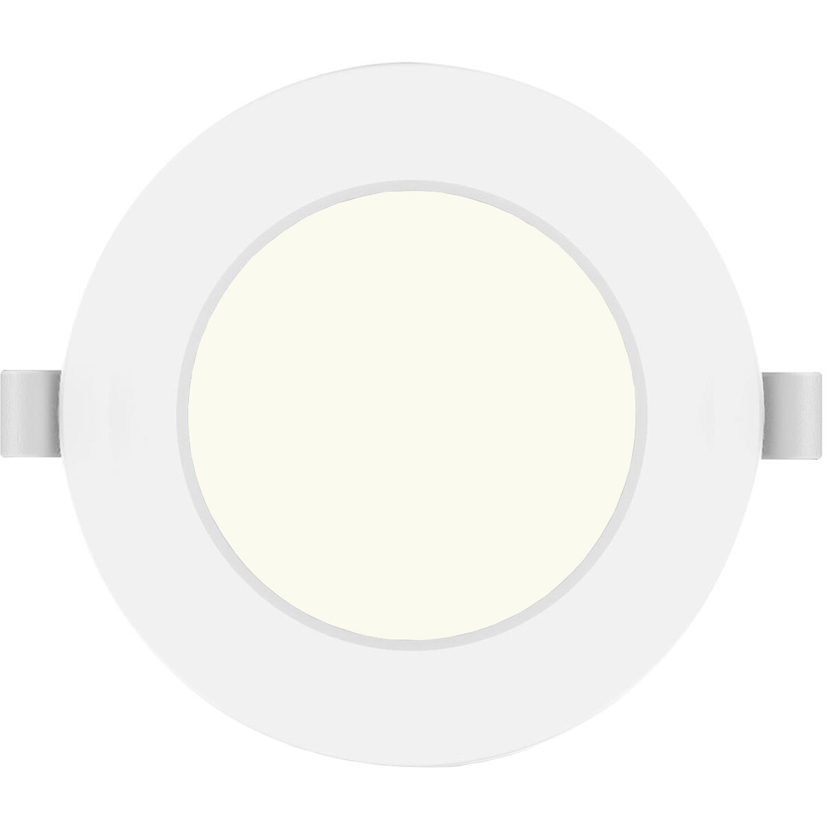 Downlight LED Pro - Aigi Trinko - Rond Encastré 4W - Blanc Neutre 4000K - Mat Blanc - Plastique - Ø98mm