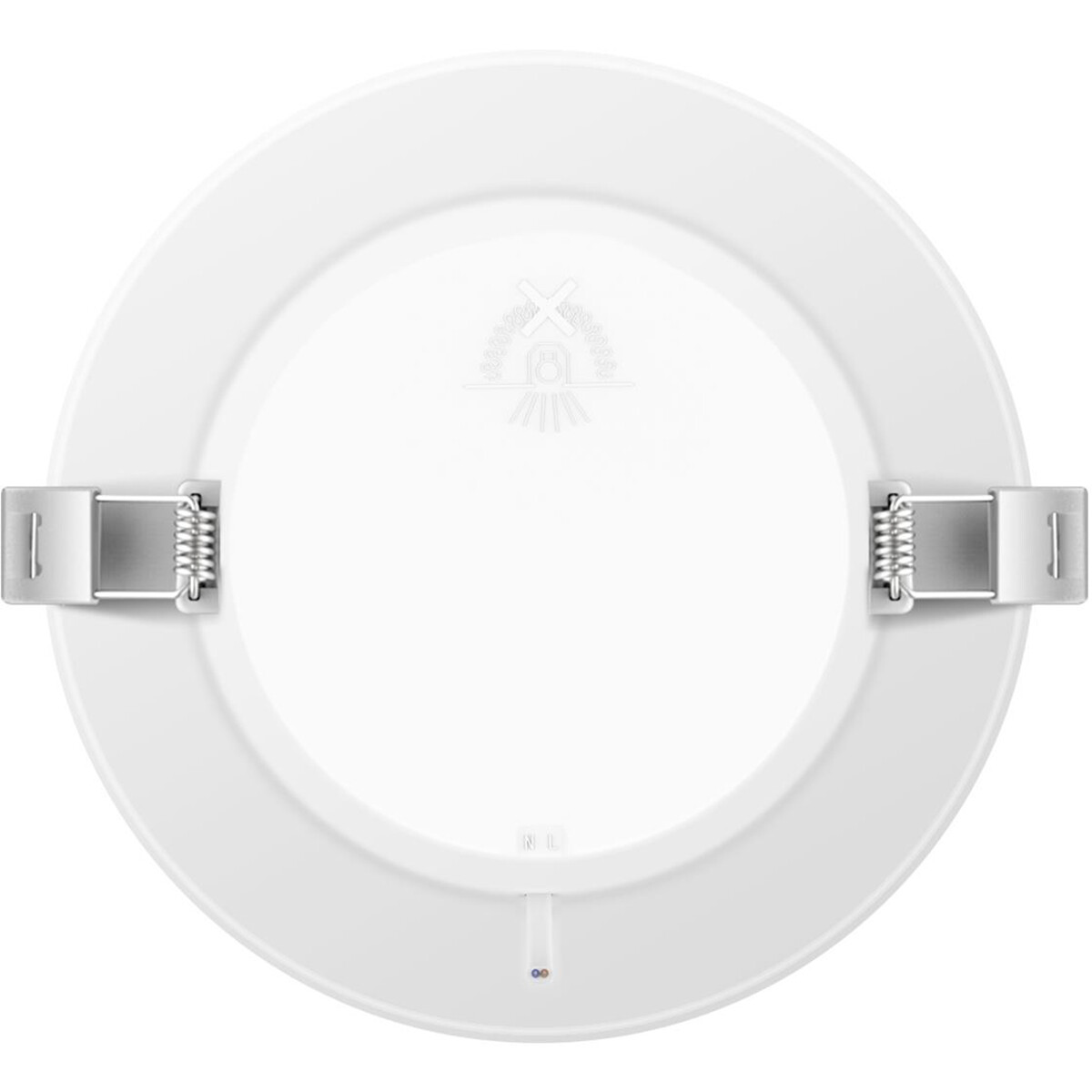 Downlight LED Pro - Aigi Trinko - Rond Encastré 6W - Blanc Froid 6500K - Mat Blanc - Plastique - Ø118mm