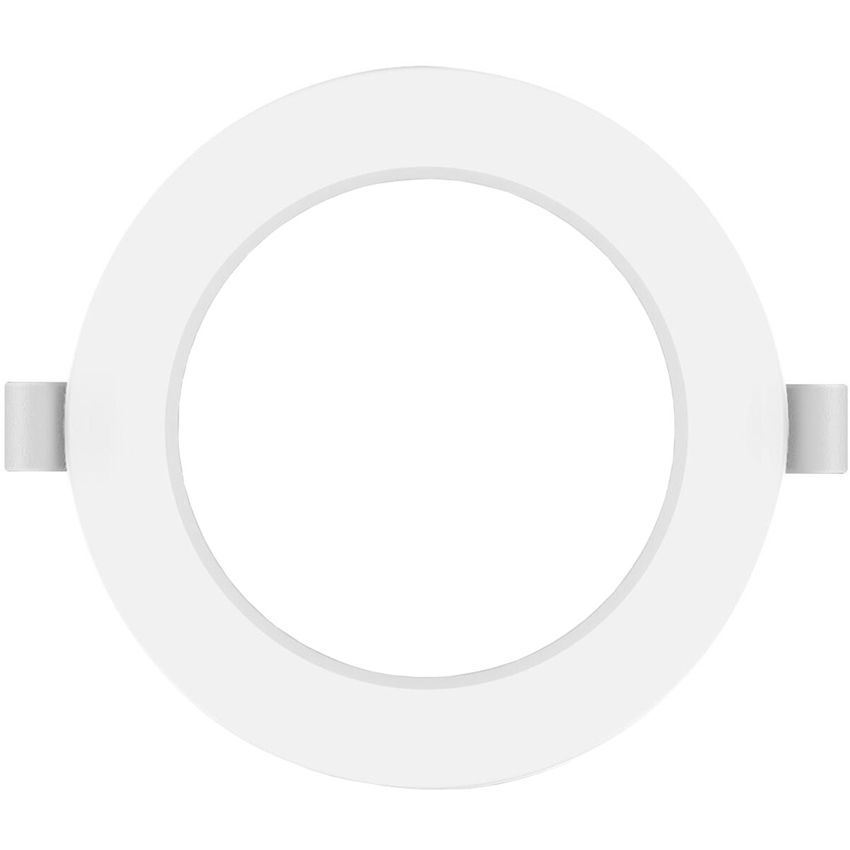 Downlight LED Pro - Aigi Trinko - Rond Encastré 6W - Blanc Froid 6500K - Mat Blanc - Plastique - Ø118mm