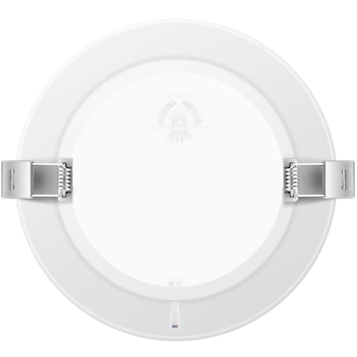 Downlight LED Pro - Aigi Trinko - Rond Encastré 9W - Blanc Froid 6500K - Mat Blanc - Plastique - Ø145mm