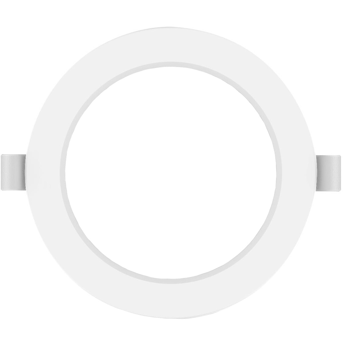 Downlight LED Pro - Aigi Trinko - Rond Encastré 9W - Blanc Froid 6500K - Mat Blanc - Plastique - Ø145mm