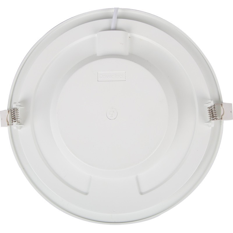 Pack Downlight LED Slim 6 - Aigi - Détecteur de Mouvement PIR 360° - Rond Encastré 24W - Blanc Chaud 3000K - Mat Blanc - Ø240mm - Ø225mm