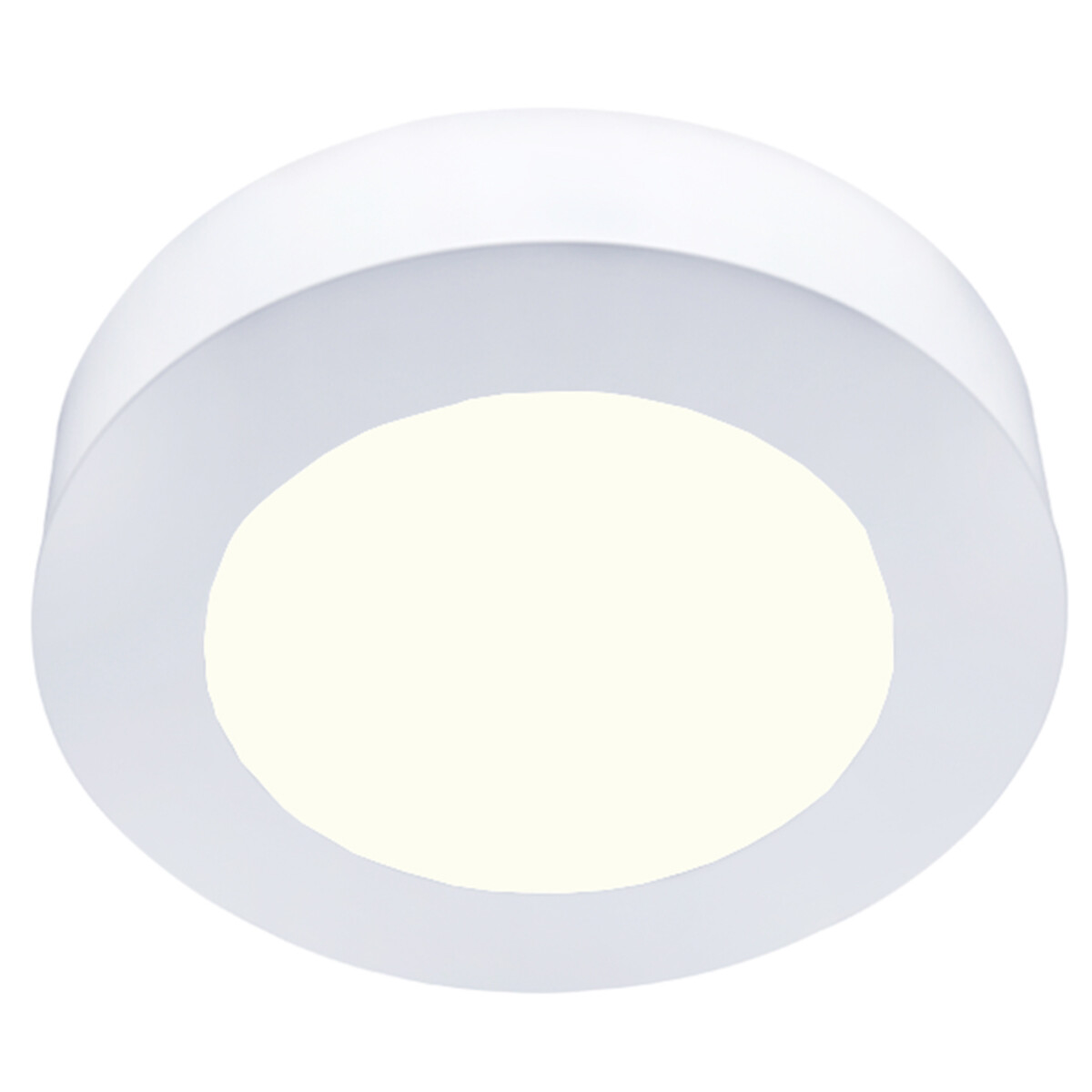 Downlight LED Slim Pro - Aigi Strilo - En Saillie Rond 6W - Blanc Neutre 4000K - Mat Blanc - Plastique