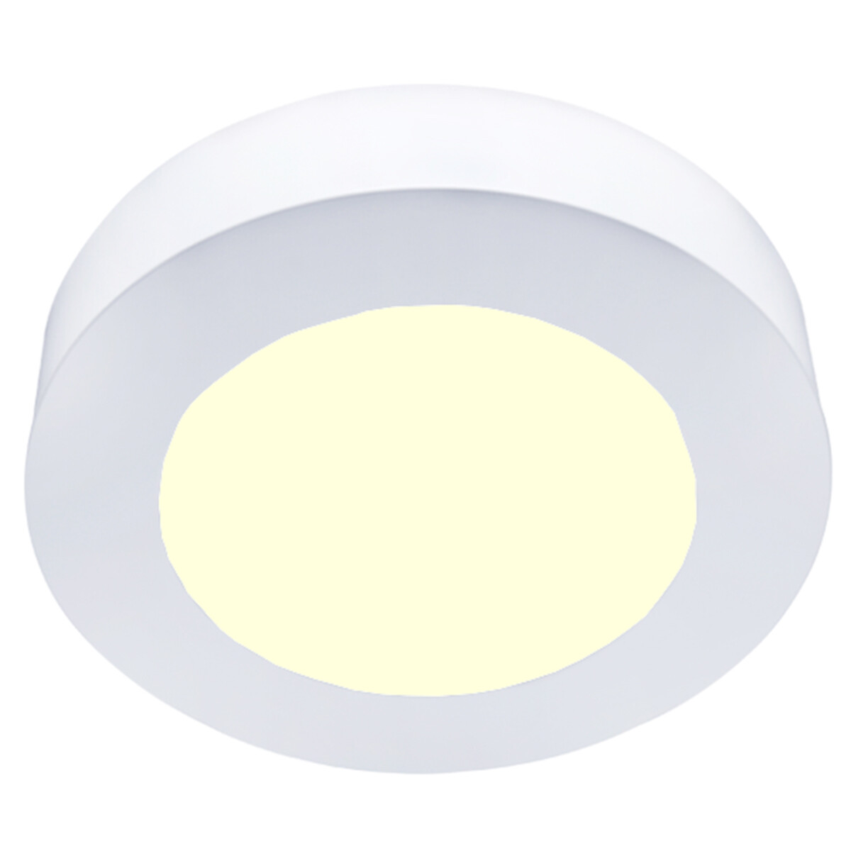 Downlight LED Slim Pro - Aigi Strilo - En Saillie Rond 6W - Blanc Chaud 3000K - Mat Blanc - Plastique