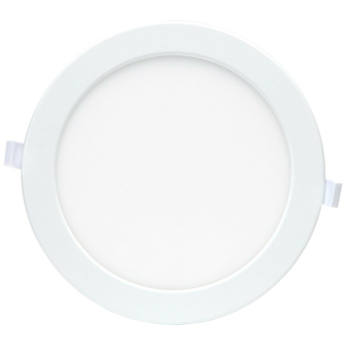 Downlight LED - LED Intelligente - LED Wifi - Aigi Zumba - 18W - Blanc Froid 6500K - Rond Encastré - Mat Blanc - Aluminium - Ø220mm