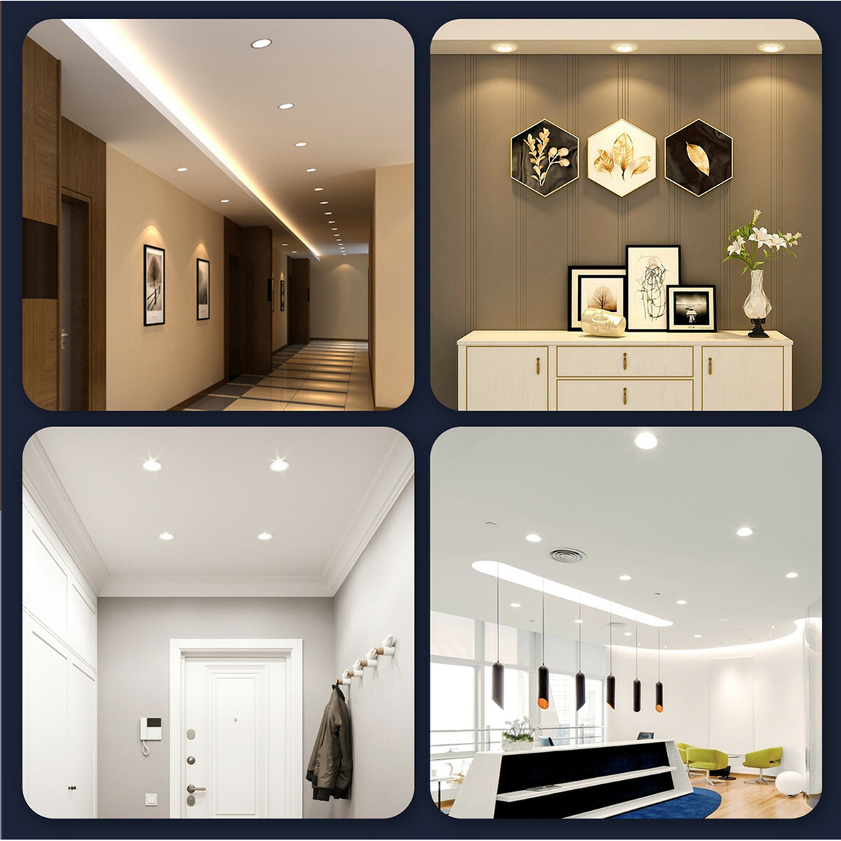 Downlight LED - LED Intelligente - LED Wifi - Aigi Zumba - 18W - Blanc Froid 6500K - Rond Encastré - Mat Blanc - Aluminium - Ø220mm