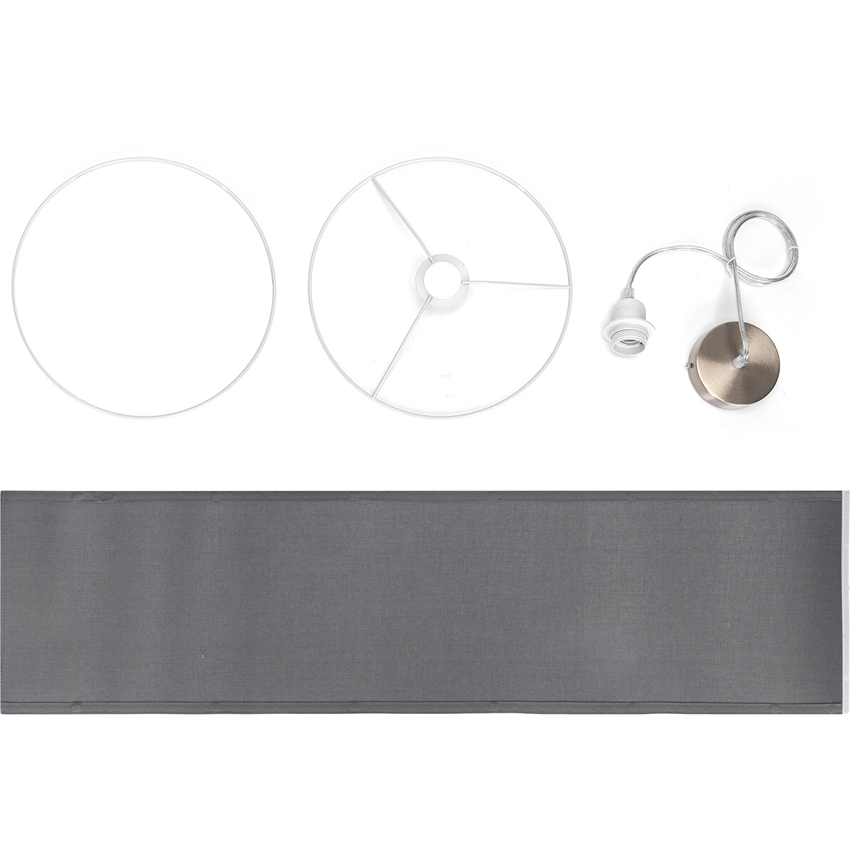 Suspension LED - Luminaire Suspendu - Aigi Utra - Douille E27 - Rond - Mat Gris - Plastique