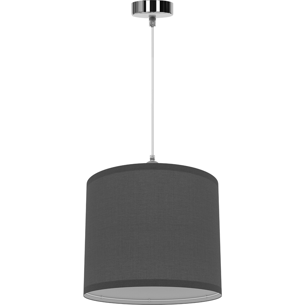 Suspension LED - Luminaire Suspendu - Aigi Utra - Douille E27 - Rond - Mat Gris - Plastique