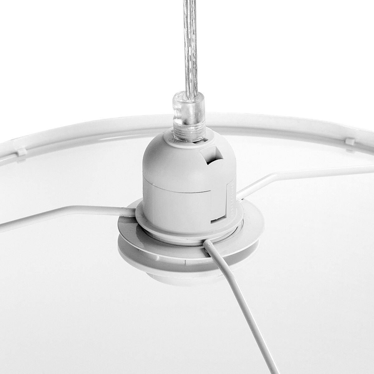 Suspension LED - Luminaire Suspendu - Aigi Utra - Douille E27 - Rond - Mat Blanc - Plastique