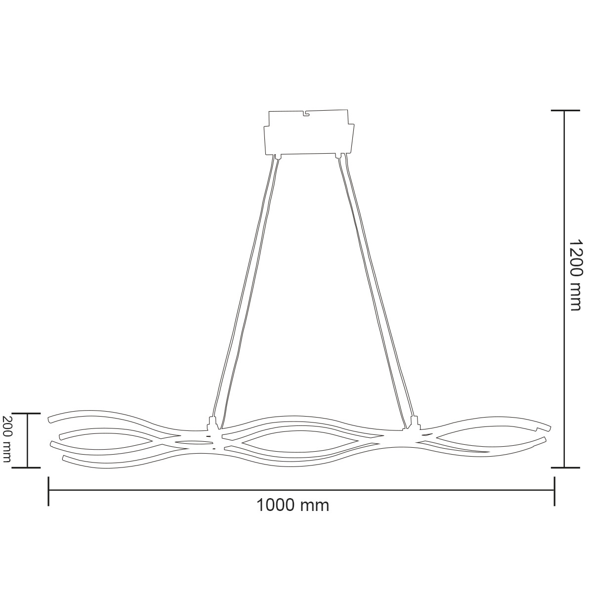 Suspension LED - Luminaire Suspendu - Primon - 45W - Blanc Neutre 4000K - Mat Chrome - Aluminium