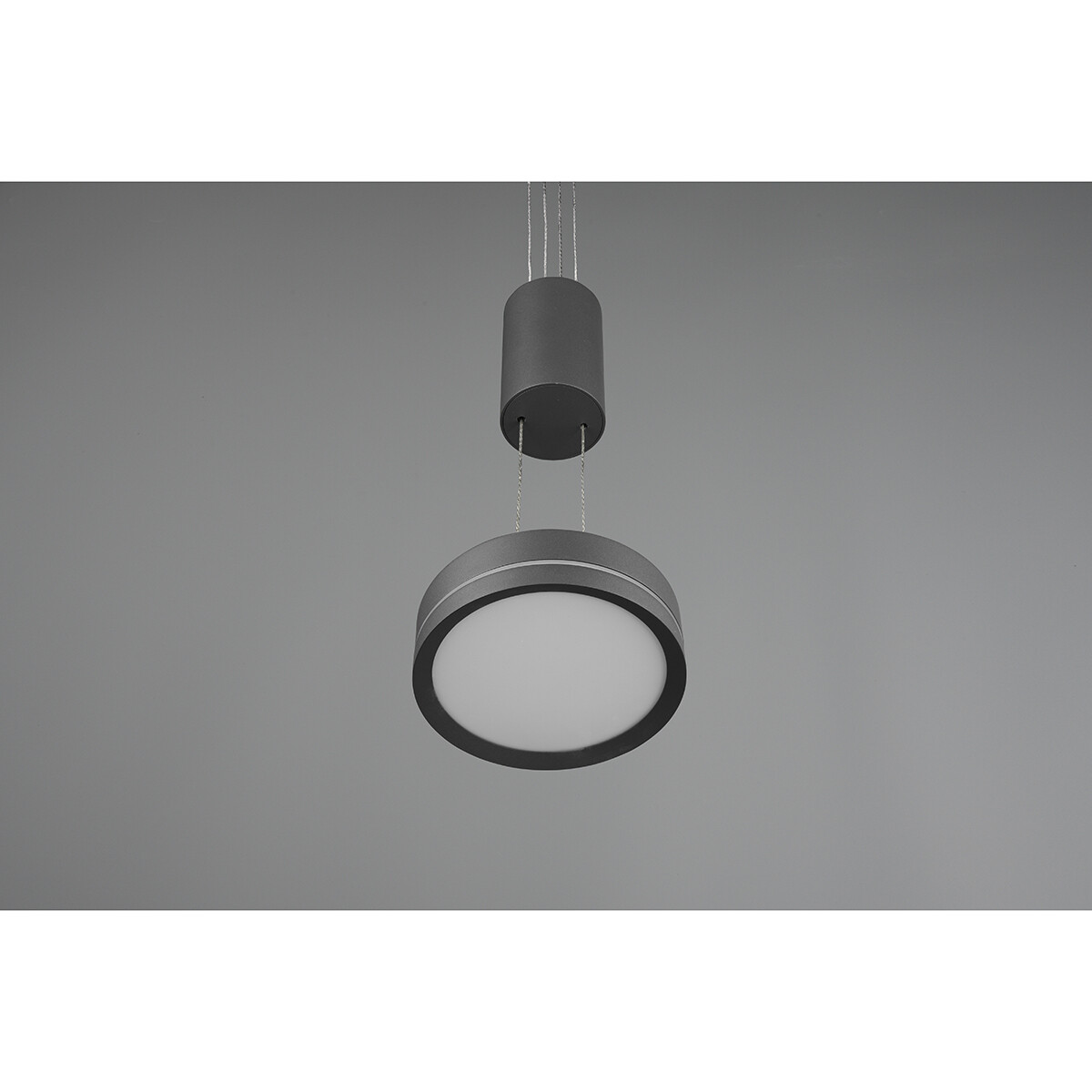 Suspension LED - Luminaire Suspendu - Trion Franco - 7.2W - 1-lumière - Blanc Chaud 3000K - Dimmable - Rond - Mat Anthracite - Aluminium