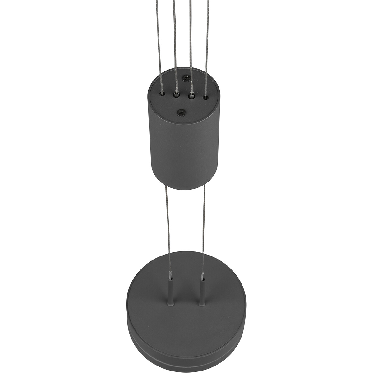 Suspension LED - Luminaire Suspendu - Trion Franco - 7.2W - 1-lumière - Blanc Chaud 3000K - Dimmable - Rond - Mat Anthracite - Aluminium