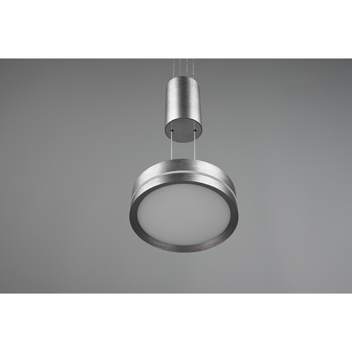 Suspension LED - Luminaire Suspendu - Trion Franco - 7.2W - 1-lumière - Blanc Chaud 3000K - Dimmable - Rond - Mat Nickel - Aluminium