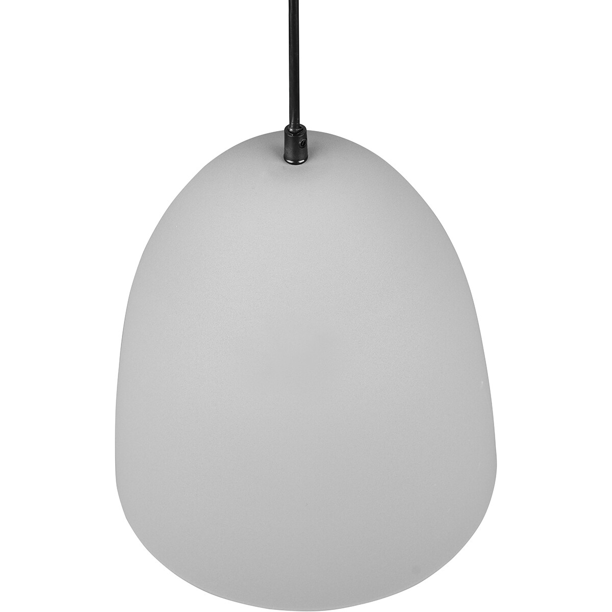 Suspension LED - Luminaire Suspendu - Trion Lopez - Douille E27 - 1-lumière - Rond - Mat Gris - Aluminium