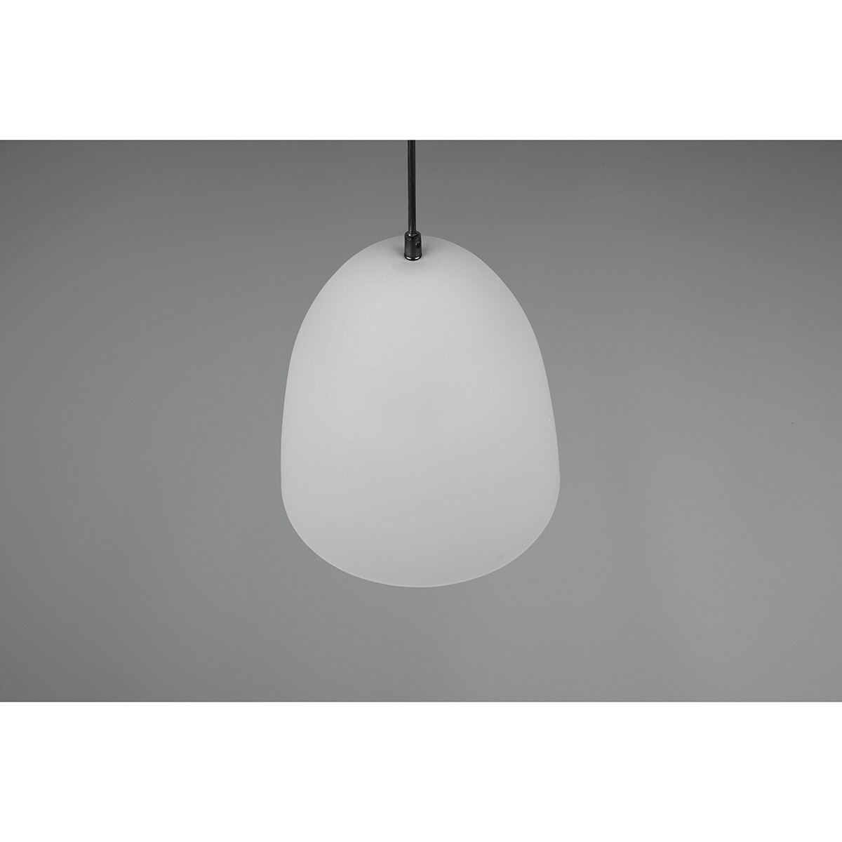 Suspension LED - Luminaire Suspendu - Trion Lopez - Douille E27 - 1-lumière - Rond - Mat Gris - Aluminium