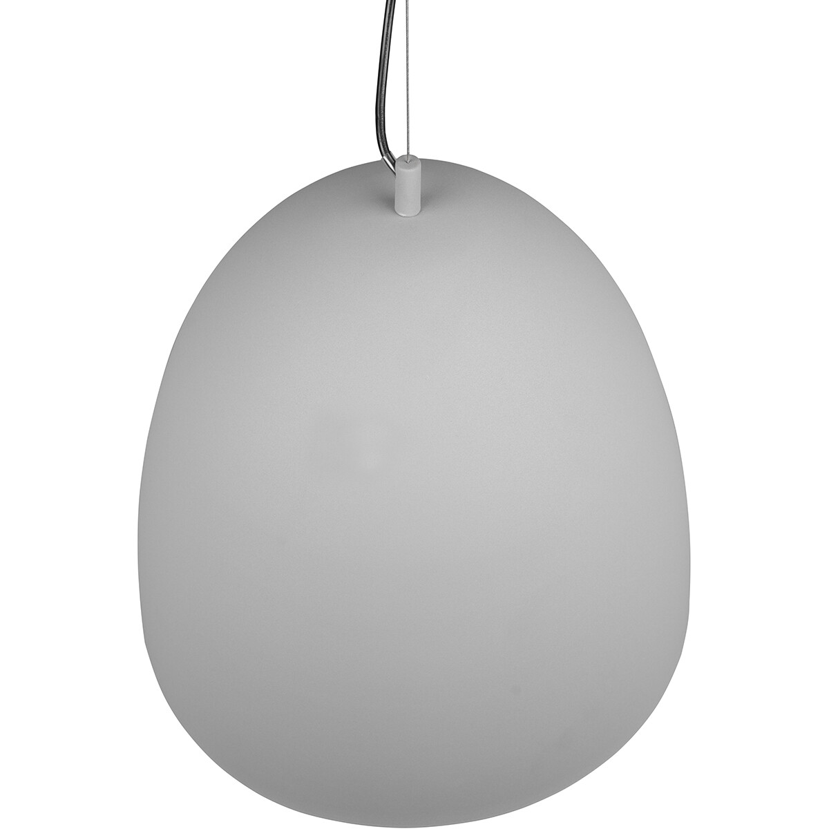 Suspension LED - Luminaire Suspendu - Trion Lopez XL - Douille E27 - 1-lumière - Rond - Mat Gris - Aluminium