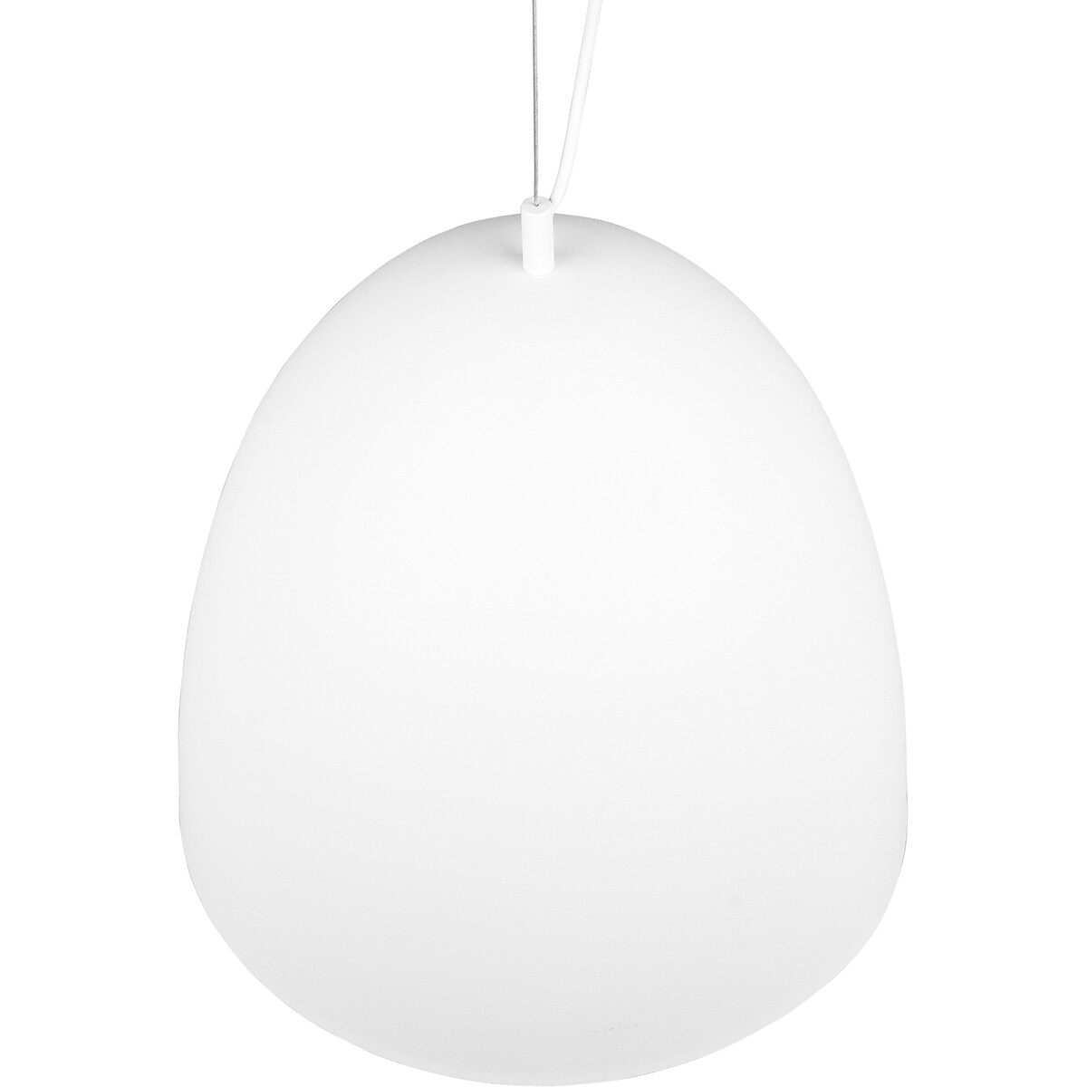 Suspension LED - Luminaire Suspendu - Trion Lopez XL - Douille E27 - 1-lumière - Rond - Mat Blanc - Aluminium