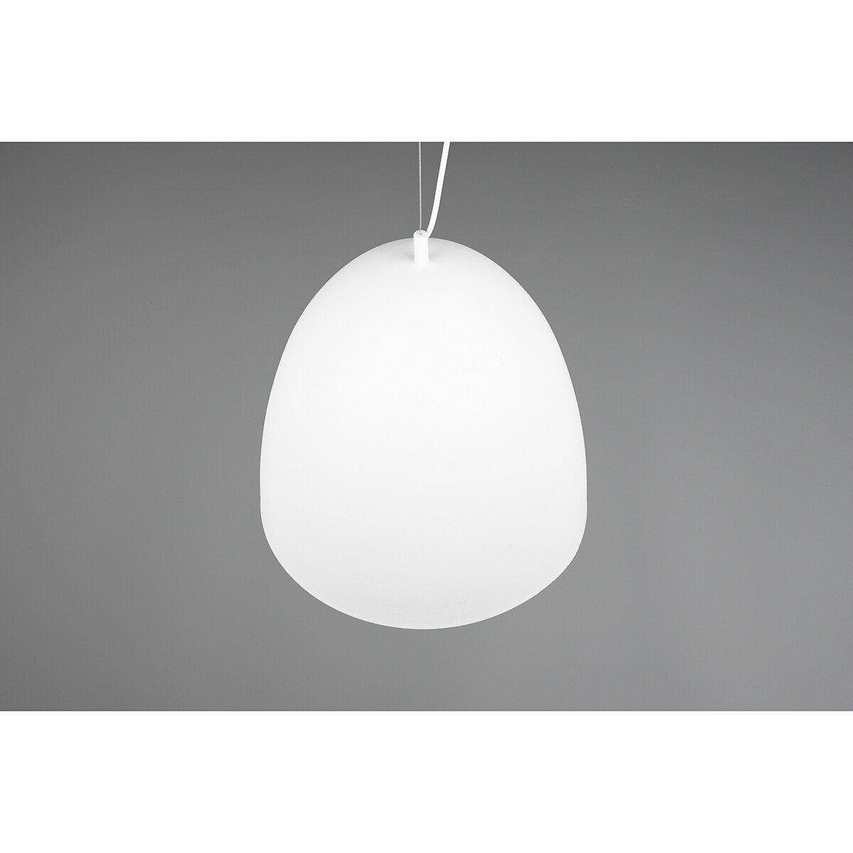 Suspension LED - Luminaire Suspendu - Trion Lopez XL - Douille E27 - 1-lumière - Rond - Mat Blanc - Aluminium