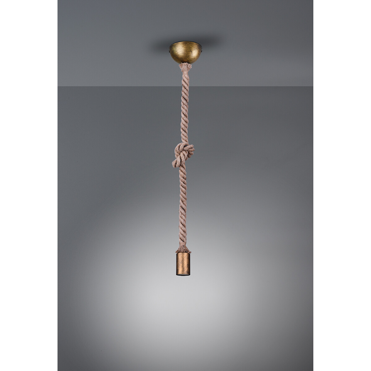 Suspension LED - Luminaire Suspendu - Trion Robin - Douille E27 - 1-lumière - Rond - Bronze Ancien - Aluminium