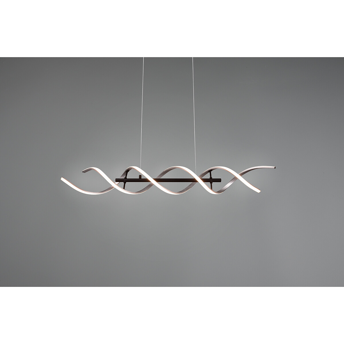 Suspension LED - Luminaire Suspendu - Trion Sarina - 45W - Couleur de lumière ajustable - Dimmable - Rectangle - Argent Brossé - Aluminium